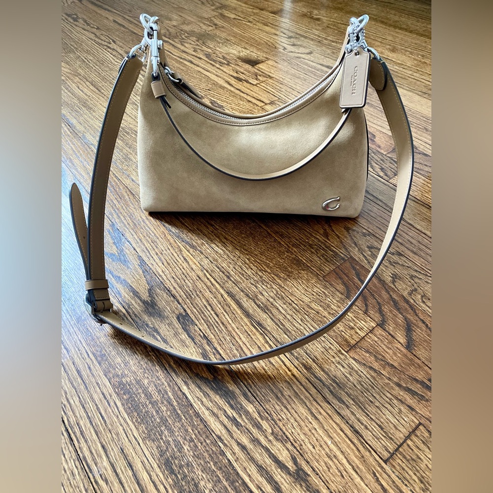 Coach Juliet crossbody in peanut suede